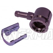 Adapter for injectror Hana/Barracuda - 90º / 6mm nickel-plated brass