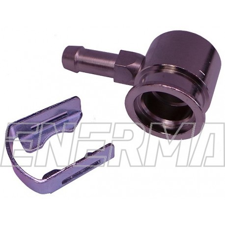 Adapter for injectror Hana/Barracuda - 90º / 6mm nickel-plated brass