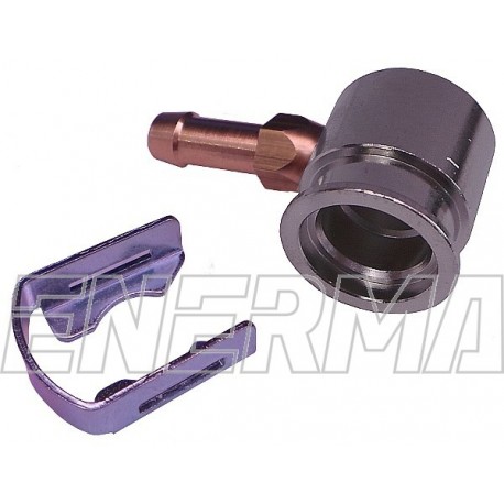 Adapter for injectror Hana/Barracuda - 90º / 6mm aluminium