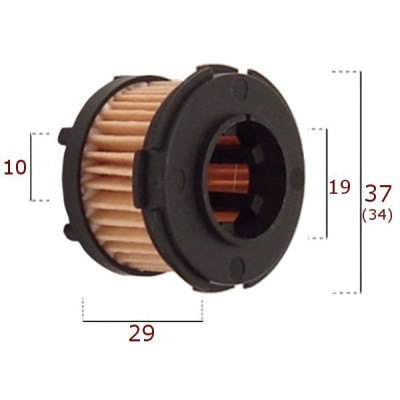 Filtr / wkład BRC 37/27 nowy typ - kpl z oringami Filtr / wkład BRC 37/27 nowy typ - kpl z oringami