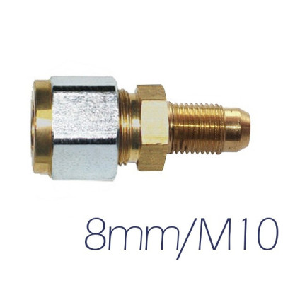 ø8mm  M10 elbow fitting 
