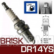 Brisk SILVER DR14YS  spark plug