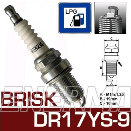 Brisk SILVER DR17YS-9  spark plug