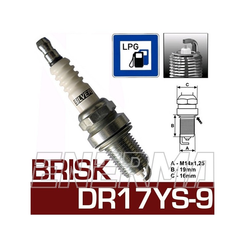 Brisk SILVER DR17YS-9  spark plug