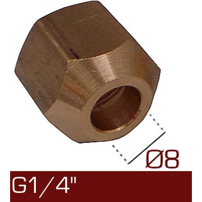 Nakrętka Ø8 G1/4'' Nakrętka Ø8 G1/4''