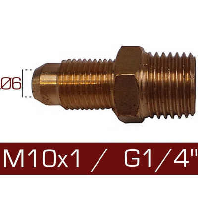 Redukcja M10 / G1/4'' Ø6-Ø8 Redukcja M10 / G1/4'' Ø6-Ø8