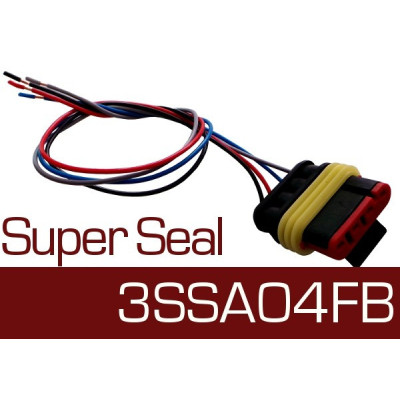 Wtyk żeński z wiązką  Super Seal 3SSA04FB