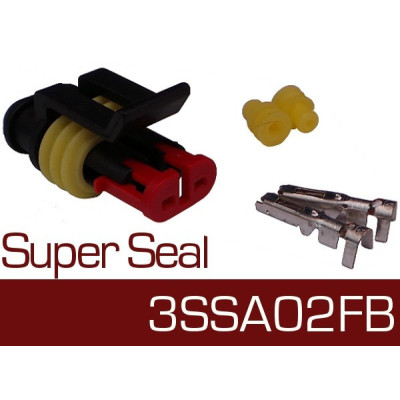 Wtyk żeński Super Seal 3SSA02FB bw Wtyk żeński Super Seal 3SSA02FB bw