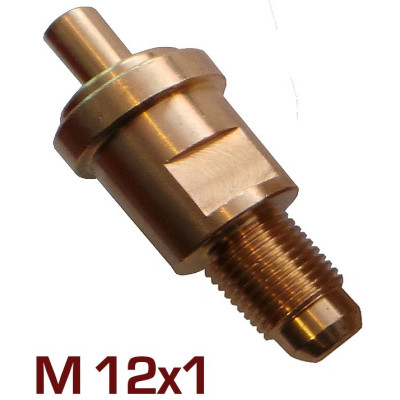 ZAK. Złącze nyplowe zaworu butli M12/47mm 