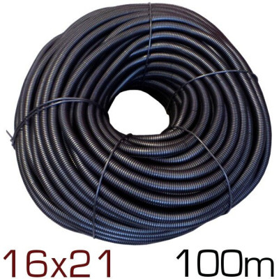 Ribbed hose Ø16 (16x21) - 100m Ribbed hose Ø16 (16x21) - 100m