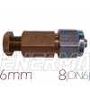 Connector  COPPER 6mm - PVC pipe 8mm