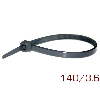 Opaska plastikowa 140/3.6 komplet 100 sztuk Opaska plastikowa 140/3.6 komplet 100 sztuk