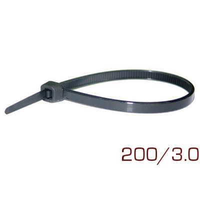 Opaska plastikowa 200/3.0 komplet 100 sztuk Opaska plastikowa 200/3.0 komplet 100 sztuk