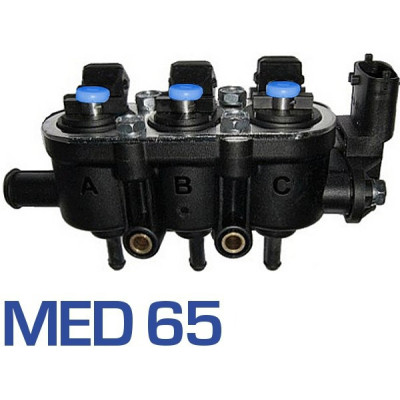 Injection rail Lnadi Renzo Med 3cyl. (25-65/blue) with sensor Injection rail Lnadi Renzo Med 3cyl. (25-65/blue) with sensor