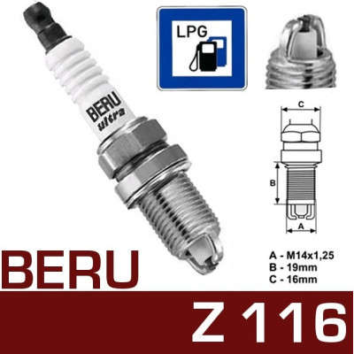 BERU Ultra Z116   świeca zapłonowa