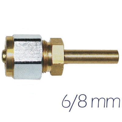 Złączka prosta rury PCV 6→8mm Złączka prosta rury PCV 6→8mm