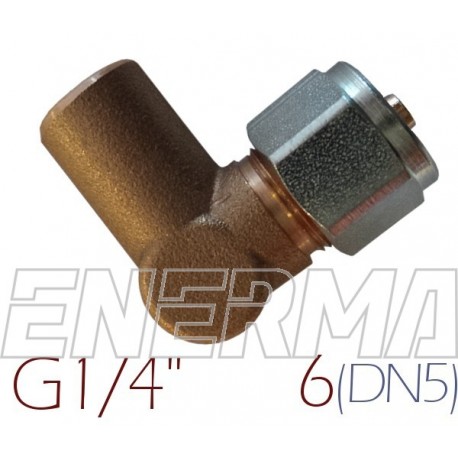 Standpipe for thermoplastic fuel line – Ø6 / G 1/4″ / 90º