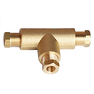 Copper Pipe T-Coupling Ø6 / Ø8 / Ø6