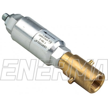 F-704 C2 BAJONETT M10 Gas filler adapter with sintered bronze filter