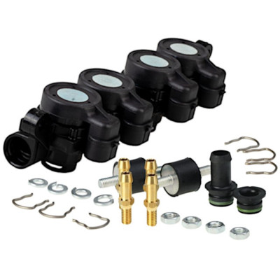 AEB RP4SU polymer injection rail for 4cyl. AEB RP4SU polymer injection rail for 4cyl.
