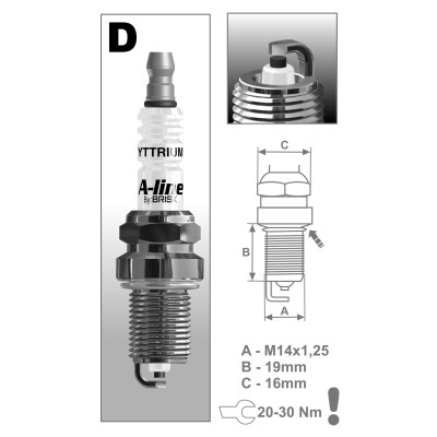 BRISK 15 LR17YCY SPARK PLUG A-LINE BRISK 15 LR17YCY SPARK PLUG A-LINE