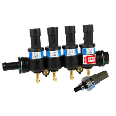 Injection rail BRC MY09 4cyl. blue version Injection rail BRC MY09 4cyl. blue version