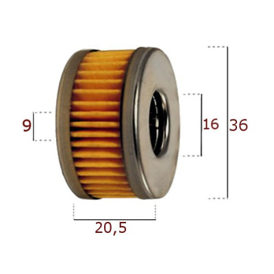Filterek / wkład Tomasetto 36/20,5 Filterek / wkład Tomasetto 36/20,5